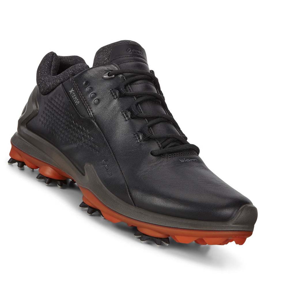 Men's Ecco Biom G3 Cleated Golf Shoes Black | Canada 541KOR